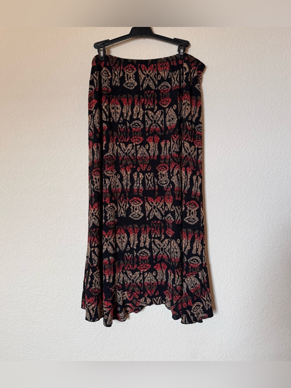 Vintage Mirasol Boho Tribal Midi Skirt